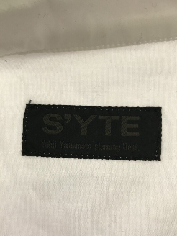 s'yte by Yohji Yamamoto サイト バイ ヨウジヤマモト バイカラー半袖シャツ ブラック×ホワイト 3 ITD8XZH0W2NM_画像3