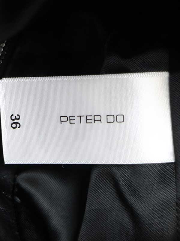 PETER DO Peter du-21SS Biker jacket Biker кожаный жакет черный 36 ITZ04QLMDC26
