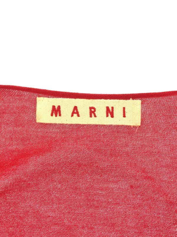 MARNI マルニ 12AW インサイドアウトハイゲージカシミヤニットカーディガン レッド 38 ITFL9PZ52HLZ_画像3