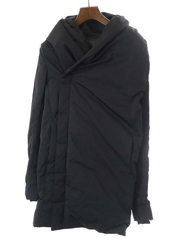 Rick Owens Rick Owens 13AW шаль цвет нейлон пуховик черный 38 ITU9JGZ6BNCW