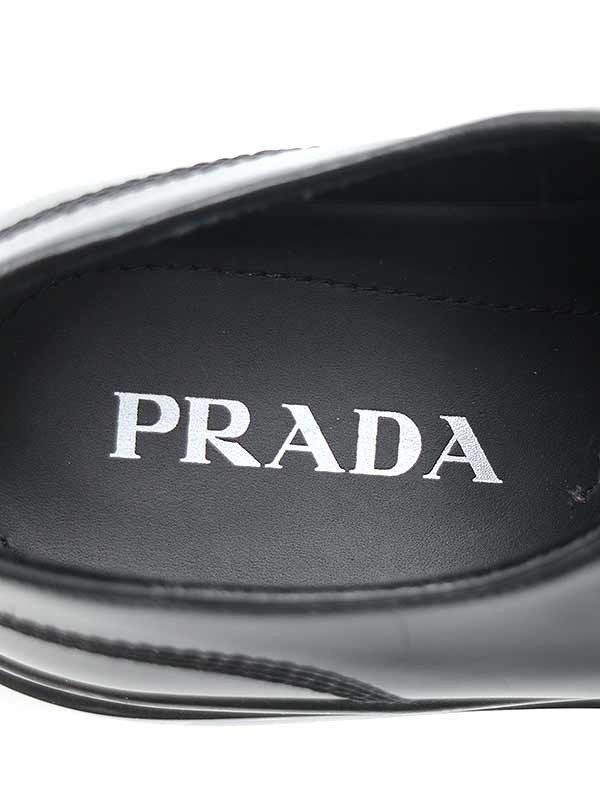 PRADA プラダ エアソールウィングチップシューズ ブラック 7 ITHVW7EQND6Q_画像5