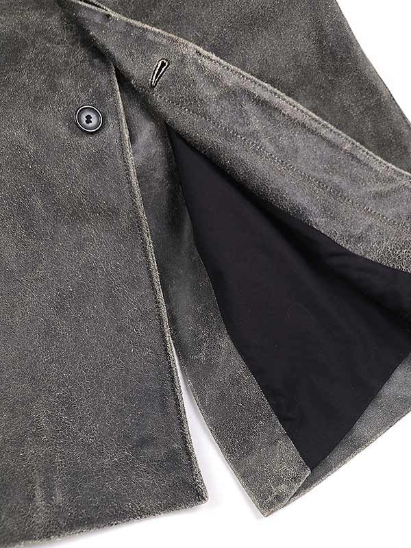 RAF SIMONS ラフシモンズ 2002AW Virginia Creeper Lether Coat レザーコート グレー 48 ITV6YEWK2972_画像6