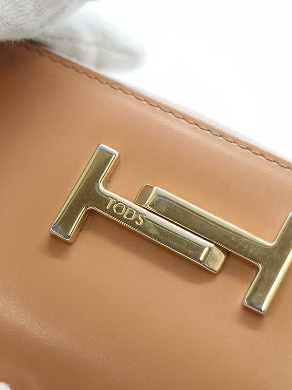 TOD’S トッズ Tタイムレス レザーカードケース ベージュ ITHGILGRMTA4_画像5