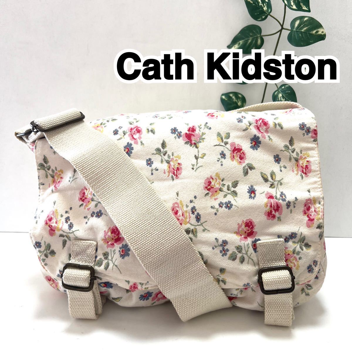 Cath Kidston キャスキッドソン ショルダーバッグ 花柄 アイボリー