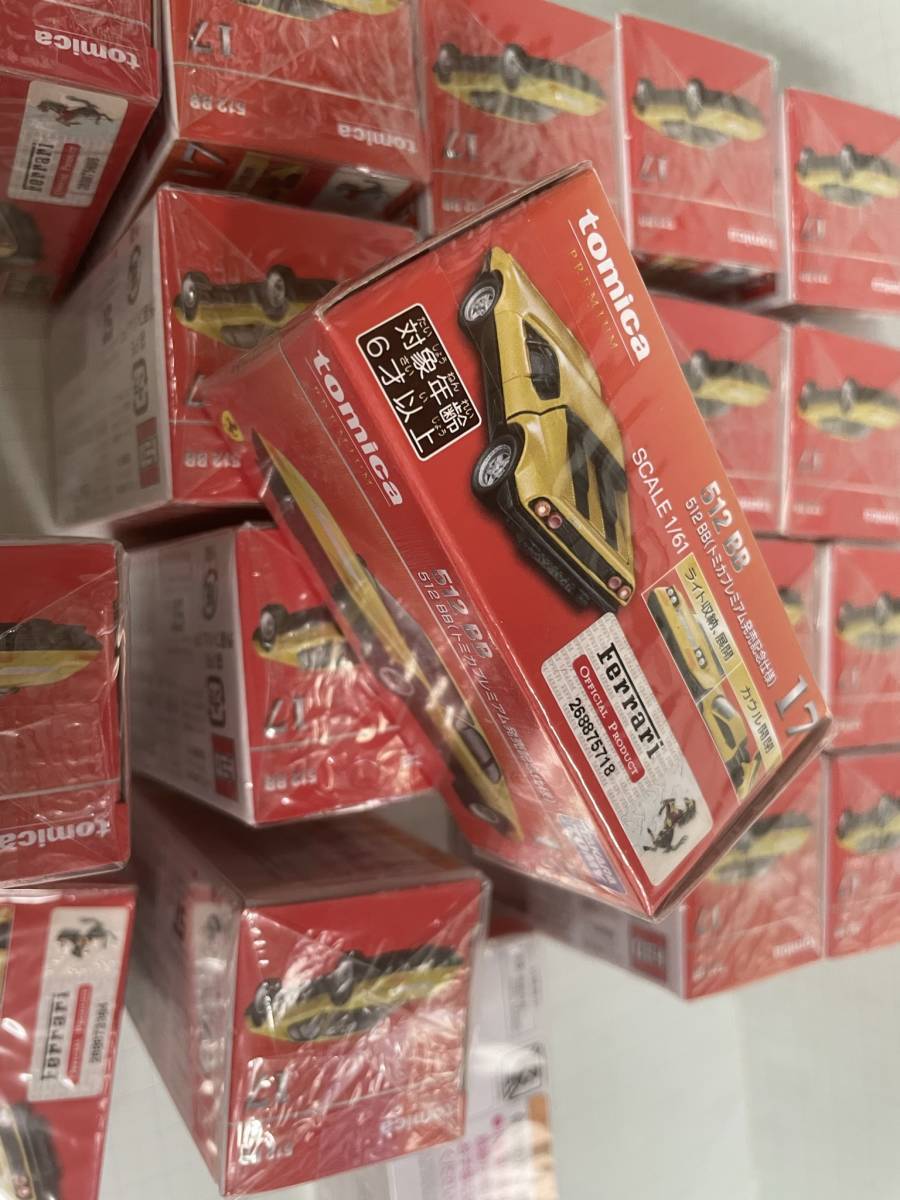 トミカ プレミアム NO.17 フェラーリ 512BB 発売記念仕様 黄 20台セット 新品未開封　Ferrari ミニカー _画像3