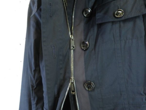 3121m12◆良品です◆日本製◆BURBERRY BLACKLABEL バーバリー ブラックレーベル M-65 ストレッチジャケット コート 40/レディース/女性_画像5