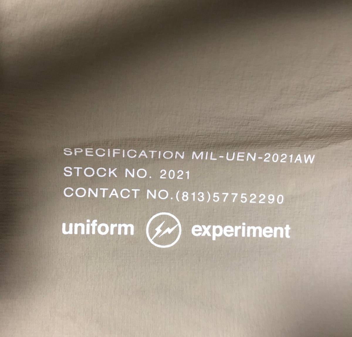 定価42900円 uniform experiment MIL ZIP HOODED BLOUSON ジップ パーカー ジャケット UE-202021 ユニフォームエクスペリメント_画像4