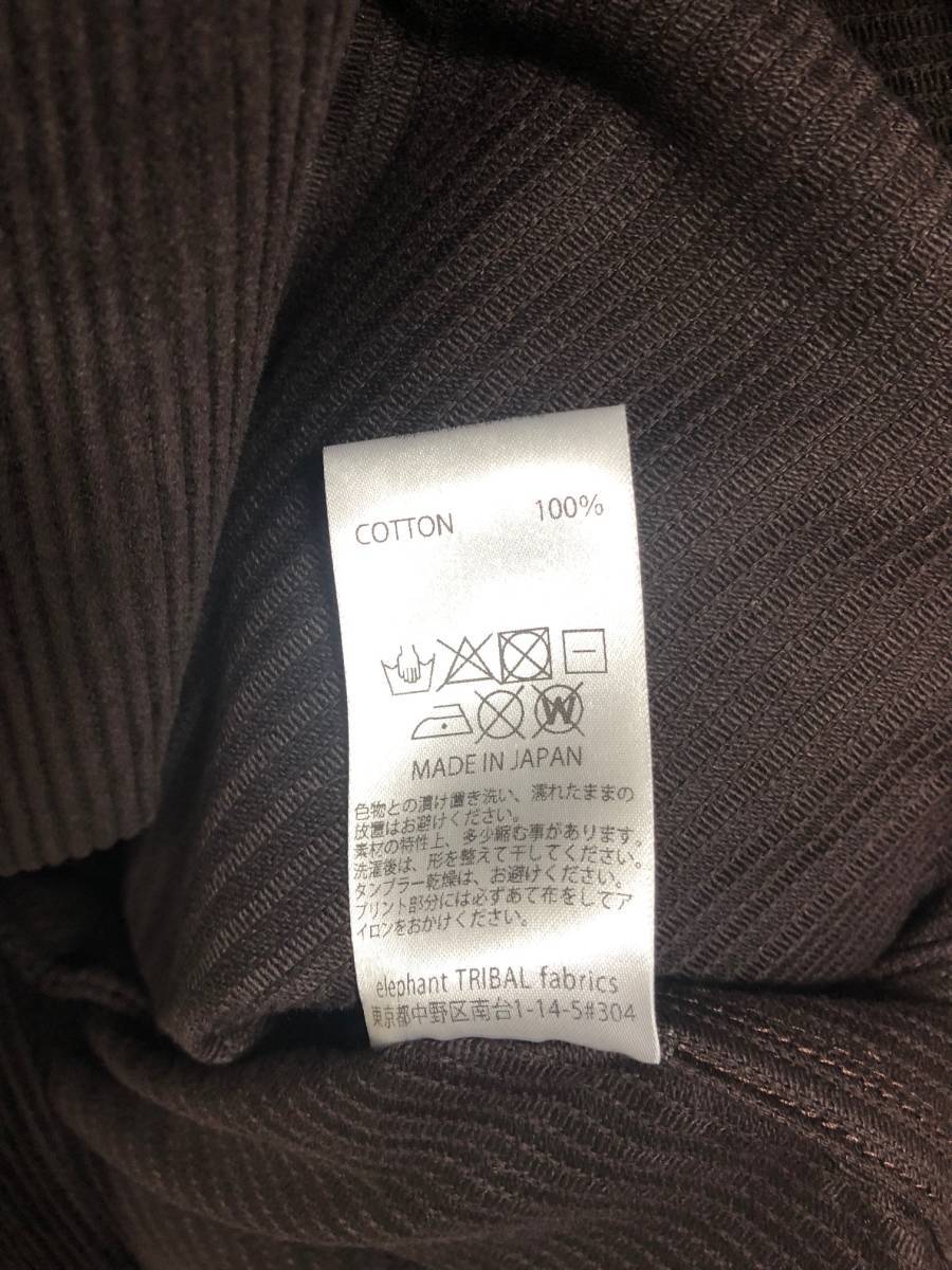 定価82500円 新品 elephant TRIBAL fabrics セットアップ Inside コーデュロイ ジャケット パンツ エレファントトライバルファブリックス_画像8