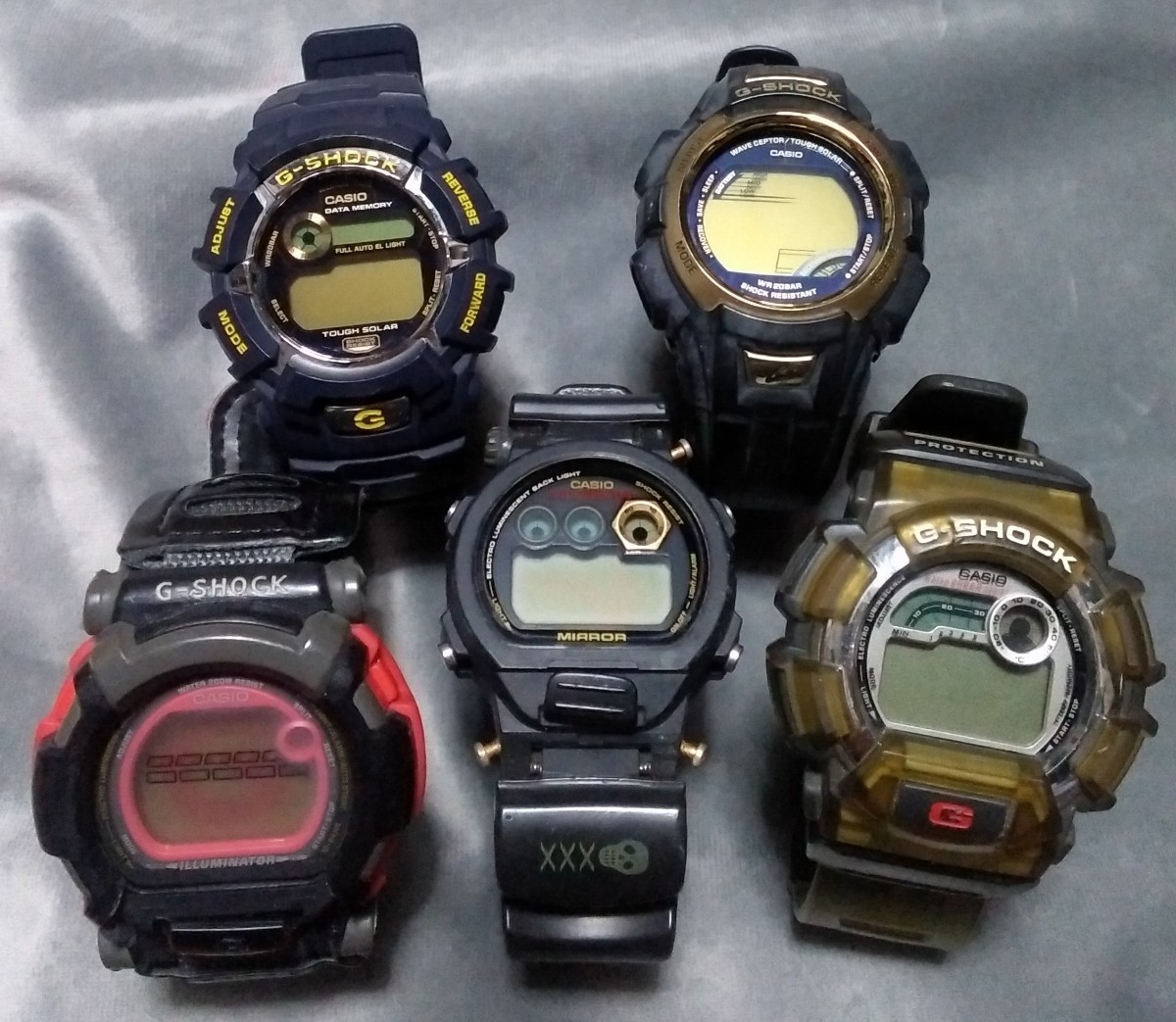 カシオ CASIO G-SHOCK ジャンク品 まとめて5個セット③_画像1