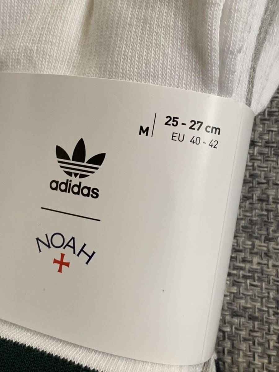 adidas 未着用 M ノア ソックス 3足組 NOAH 靴下 25〜27cm_画像3