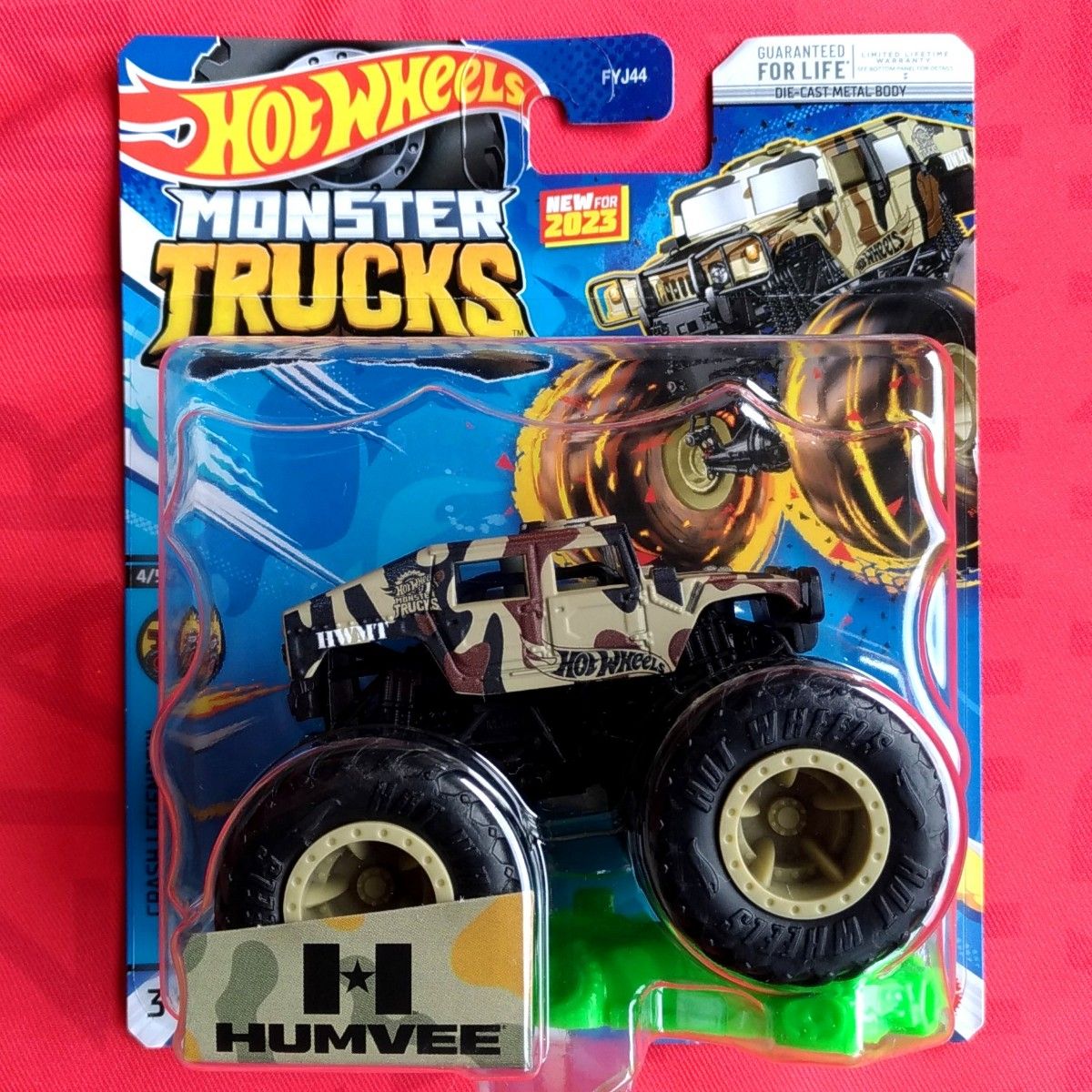 ホットウィール モンスタートラック モントラ HUMVEE ハマーH1 ハンヴィー HUMVEE M998 モンスタートラック Monster Trucks