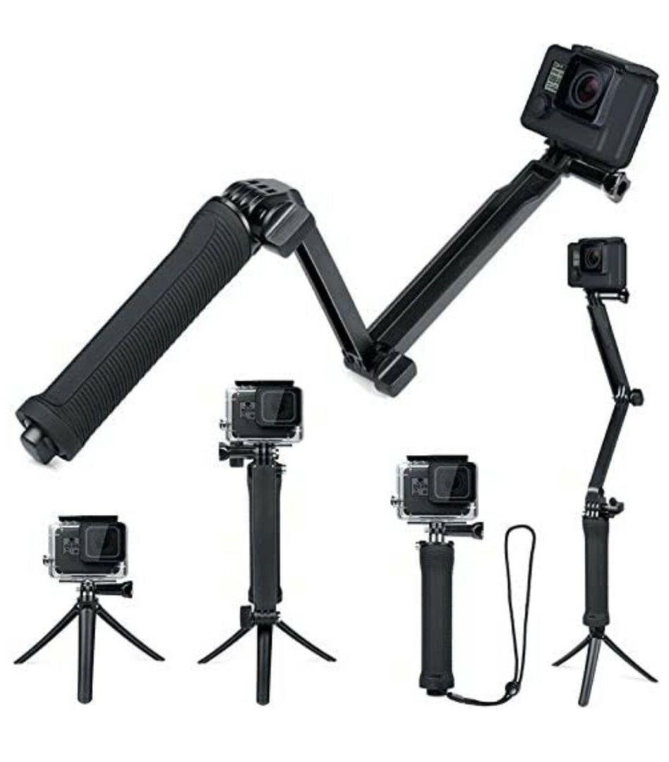 GoPro 自撮り棒 3way HERO9/8/7/6/5/4 ゴープロ 三脚付_画像1