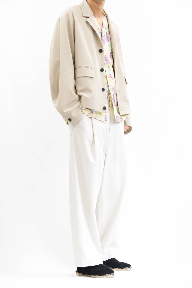 URU ウル セットアップ　AURALEE WOOL SILK TROPICAL EASY SLACKS_画像1