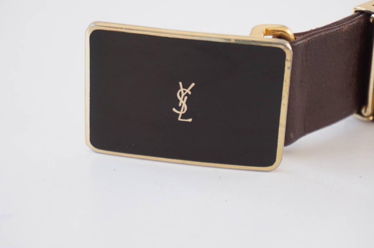 YVES SAINT LAURENT/サンローラン*ベルト/バックル　横約5cm　*ベルト幅　３cm _画像5