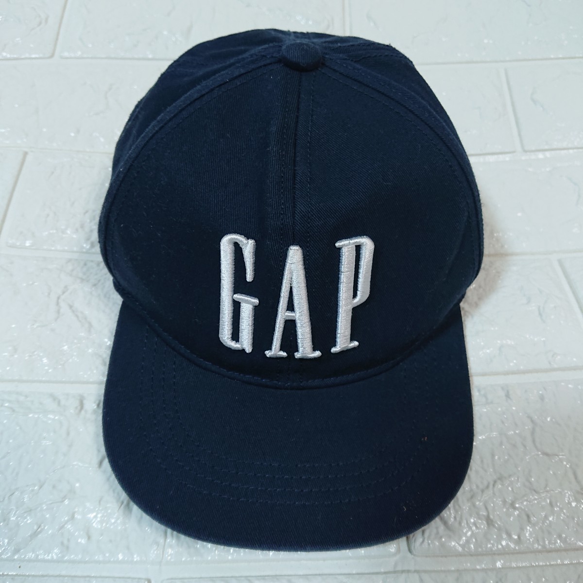 【人気】GAP ギャップ オールドロゴ オリジナルロゴ スナップバック キャップ Fサイズ ネイビー old logo original logo snapback cap navy_画像2