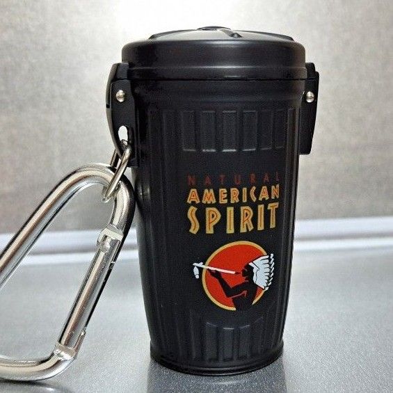 アメリカンスピリット ゴミ箱型 携帯灰皿 ブラック(未使用品 アメリカンスピリット ゴミ箱型 携帯灰皿 ブラック(未使用品
