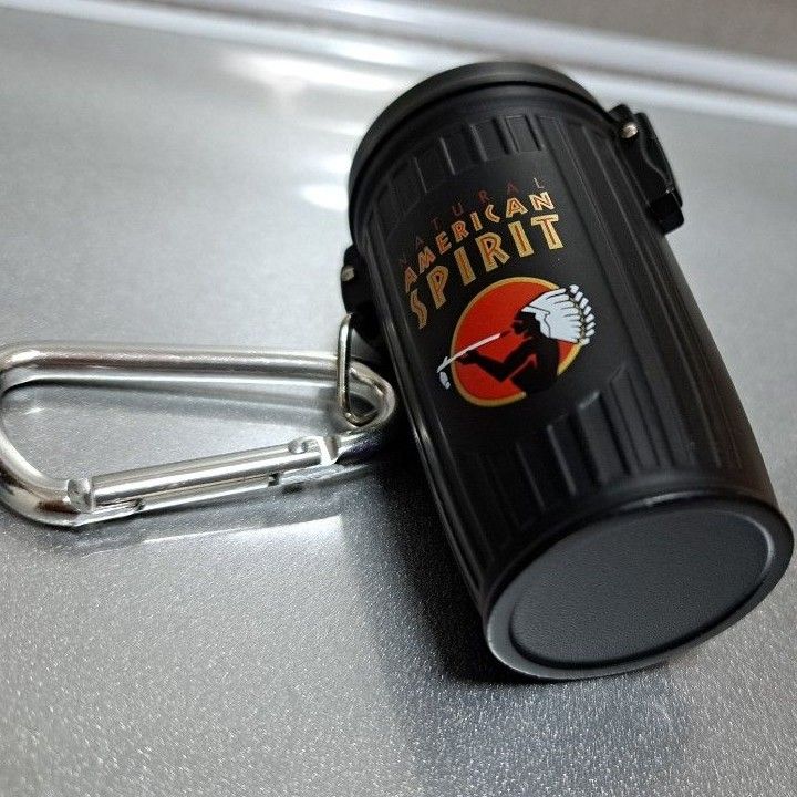 アメリカンスピリット ゴミ箱型 携帯灰皿 ブラック(未使用品 アメリカンスピリット ゴミ箱型 携帯灰皿 ブラック(未使用品