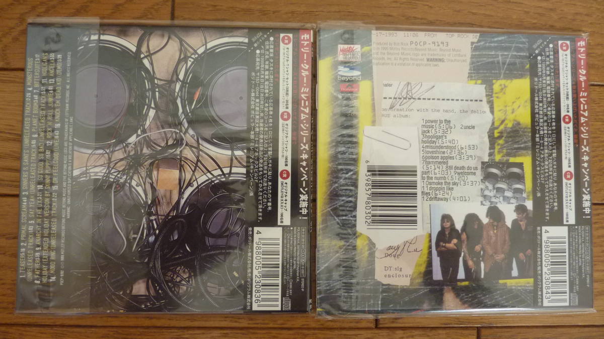 MOTLEY CRUE (モトリークルー) 紙ジャケ 全8枚セット/新品未開封品/1999年初デジタルリマスター ミニチュアLP 帯付き Mini LP CD OBIの画像10