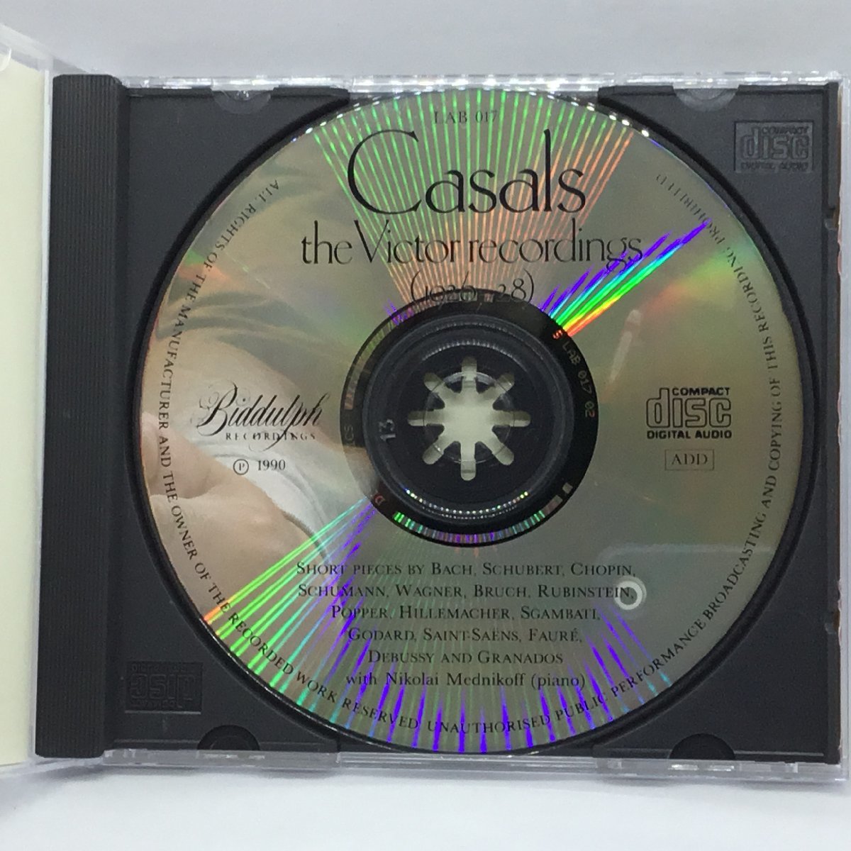 BIDDULPH ◇ CASALS THE VICTOR RECORDING (1926-28) (CD) BIDDULPH LAB 017 カザルス_画像3