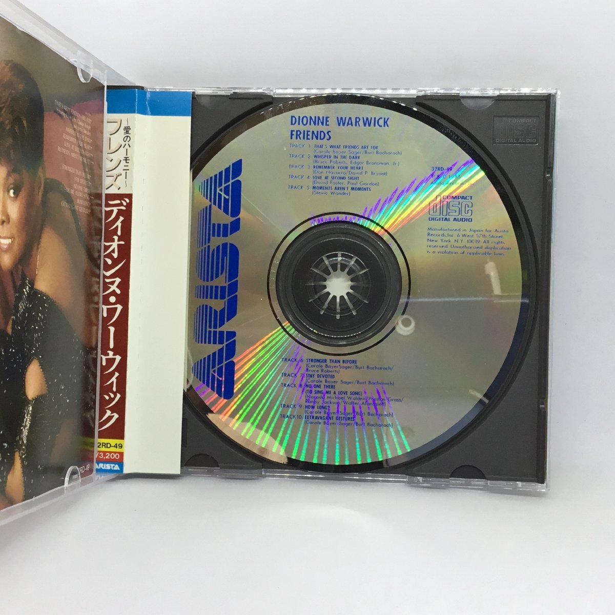 巻き込み帯 ◇ デォオンヌ・ワーウィック DIONNE WARWICK / フレンズ 愛のハーモニー (CD) 32RD-49の画像3