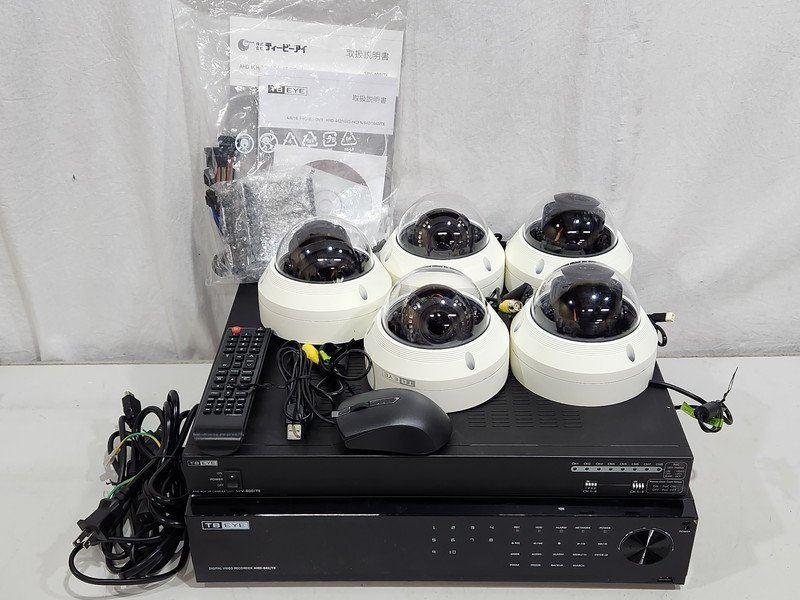 [現状品] TBEYE DVR 4TB HRD-842/TE 2019年製 AHD TVI CVI 4K対応 + カメラ SCV-6083RVPN/TE + VPカメラユニット SPV-800/TE 初期化済み(4)