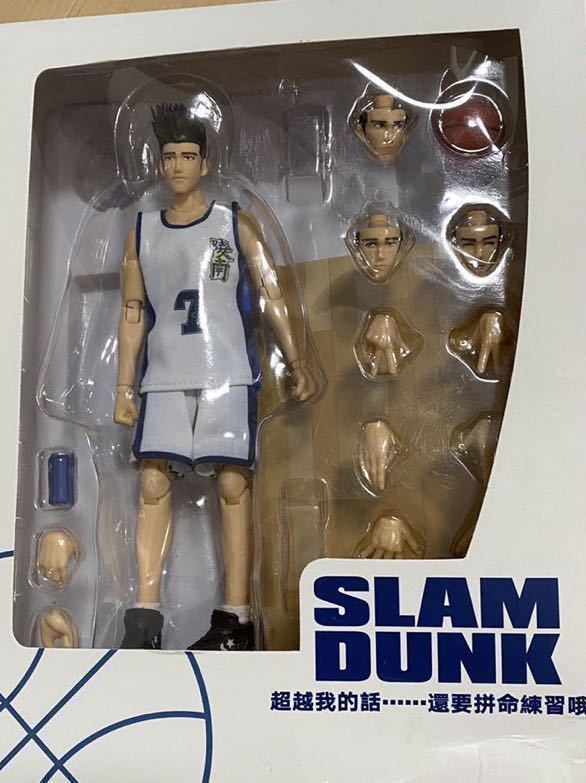 【即納】箱痛み スラムダンク 1/10 可動フィギュア 仙道彰 7号 白ユニフォーム 陵南 SLAMDUNK ACTION FIGURE 非s.h.figuarts figma _画像9