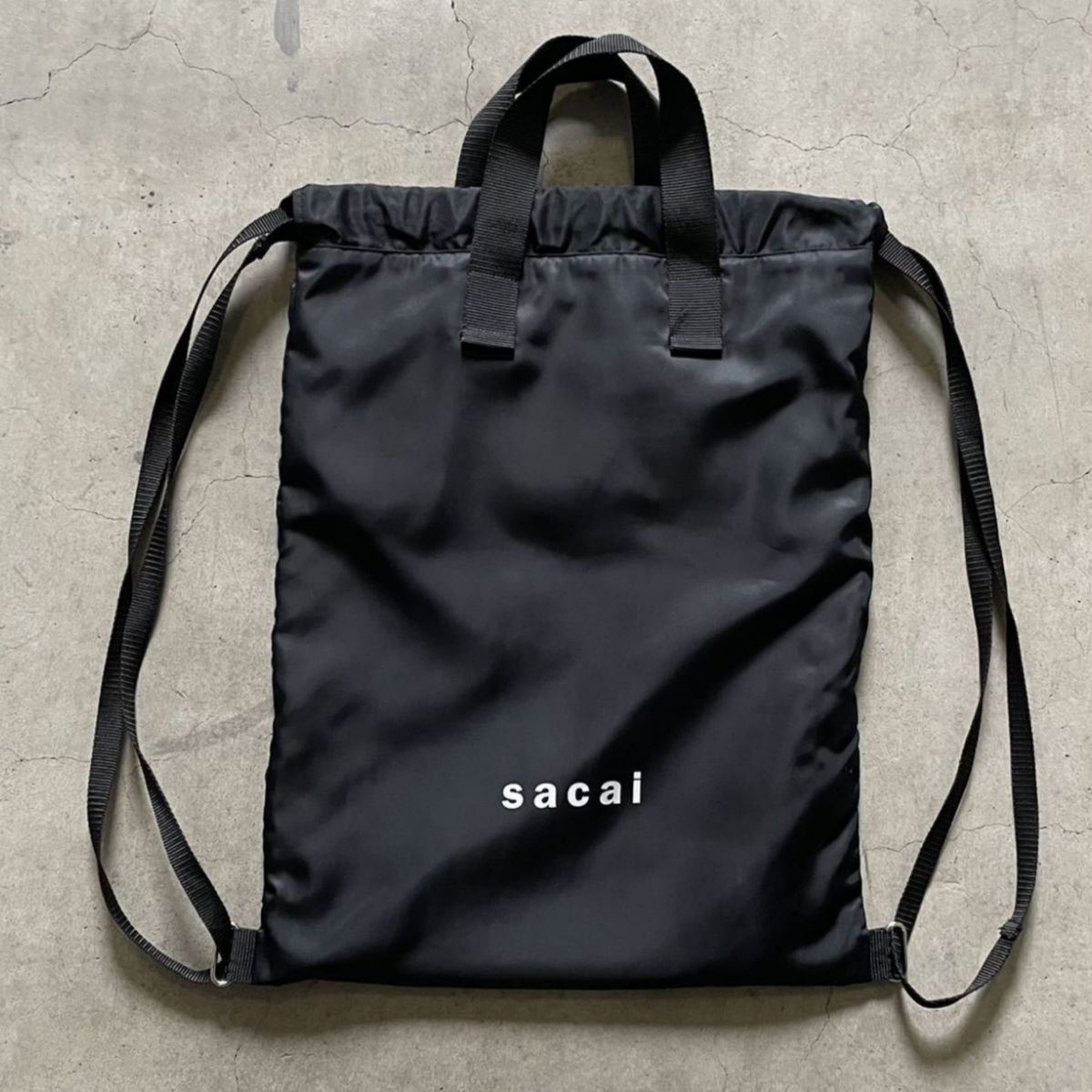 22ss sacai サカイ / ナップサック ナイロン 2wayバッグ リバーシブル ペイズリー　 リュック　 リュックサック