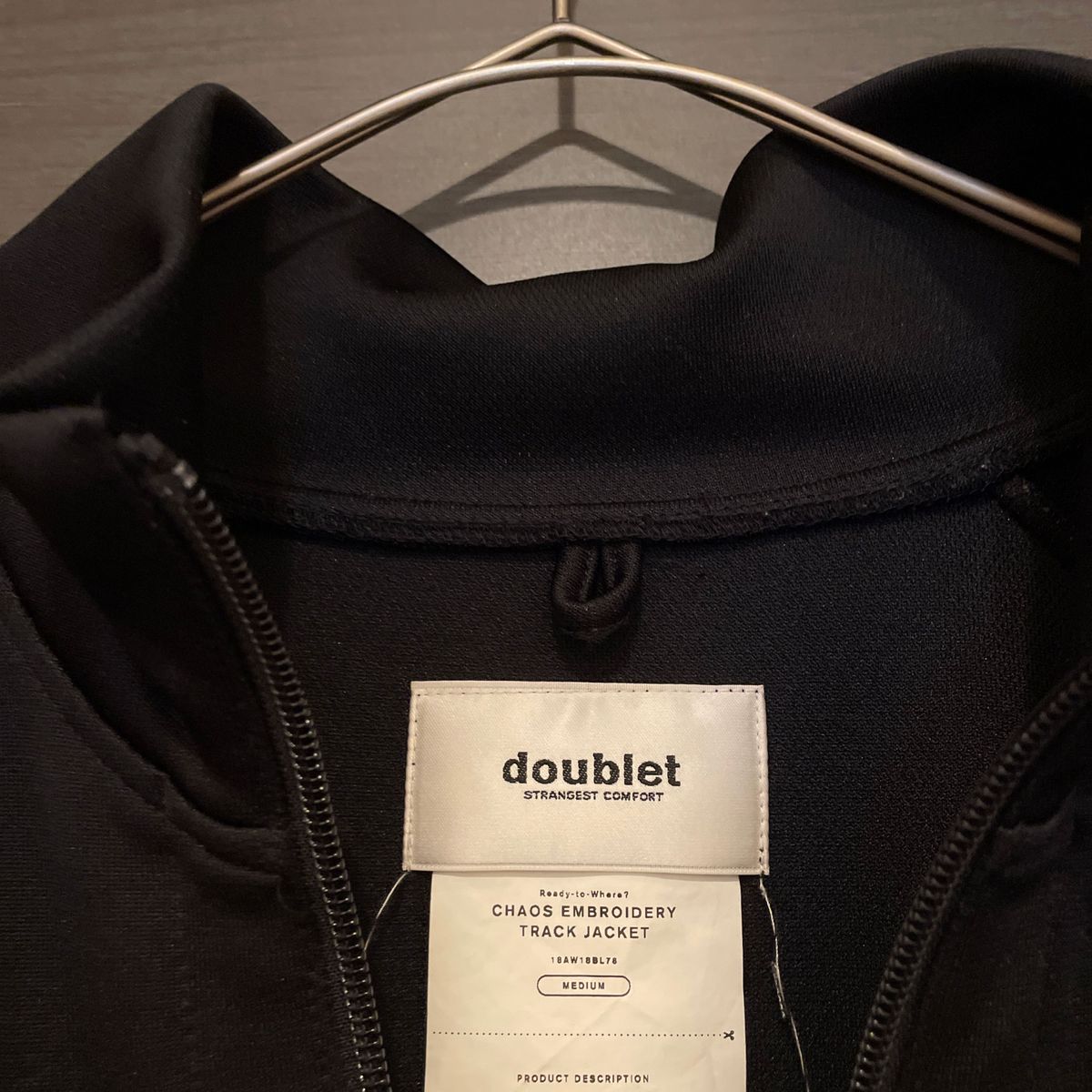 doublet ダブレット トラックジャケット 18aw adidas 刺繍 doublet ダブレット トラックジャケット 18aw adidas 刺繍