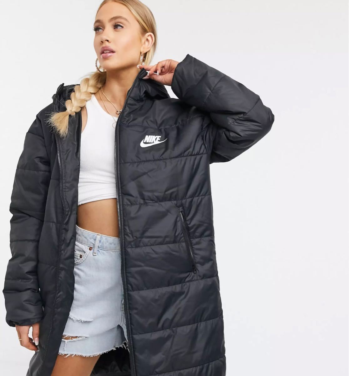 S 新品 NIKE ナイキ レディース ベンチコート 中綿コート 中綿 S 新品 NIKE ナイキ レディース ベンチコート 中綿コート 中綿