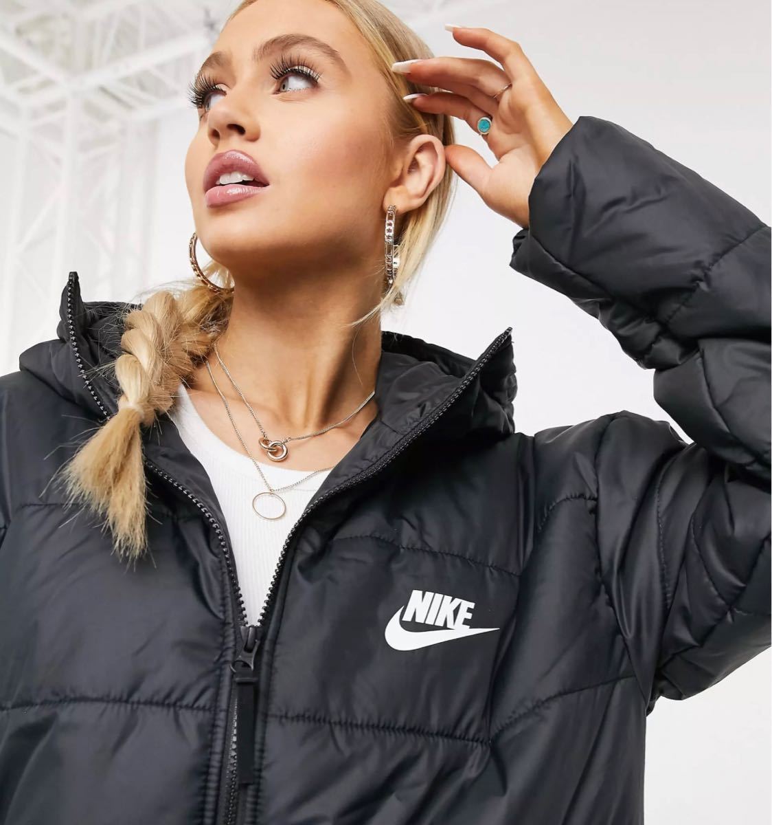 S 新品 NIKE ナイキ レディース ベンチコート 中綿コート 中綿 S 新品 NIKE ナイキ レディース ベンチコート 中綿コート 中綿