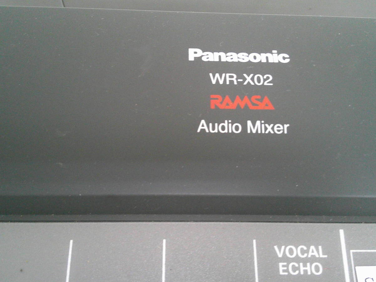 O.H-11-194　Panasonicパナソニック　オーディオミキサー　WR-X02　RAMSA　平日のみ直取引可_画像5