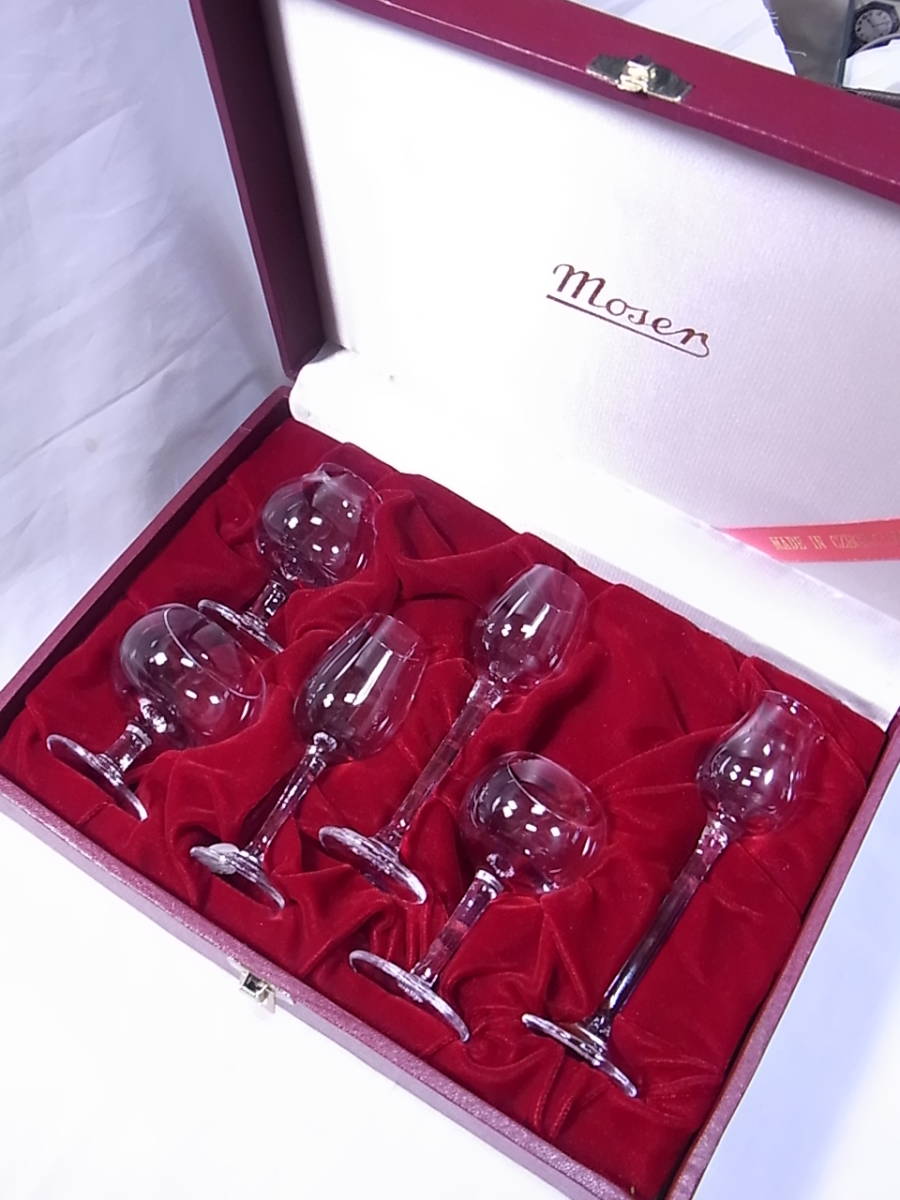 モーゼル Moser ミニグラス 6客セット テイスティング miniature soifters ボヘミア_画像10