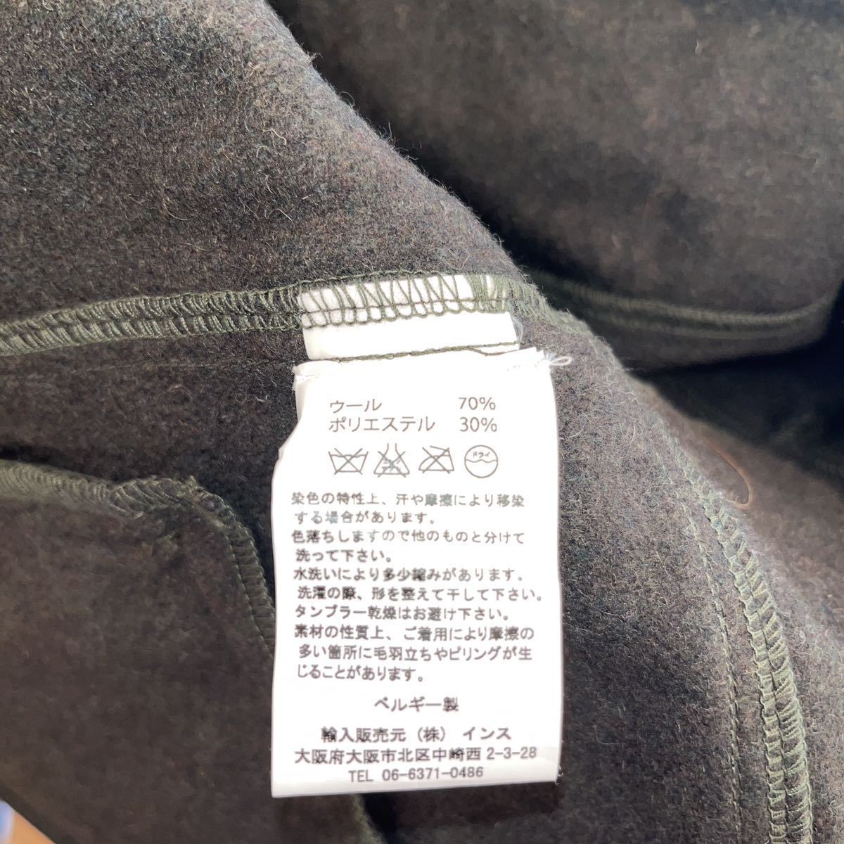 ◆美品◆BASISBROEK HERONショールカラーコート　カーキ　サイズ2 定価23000円＋税_画像7