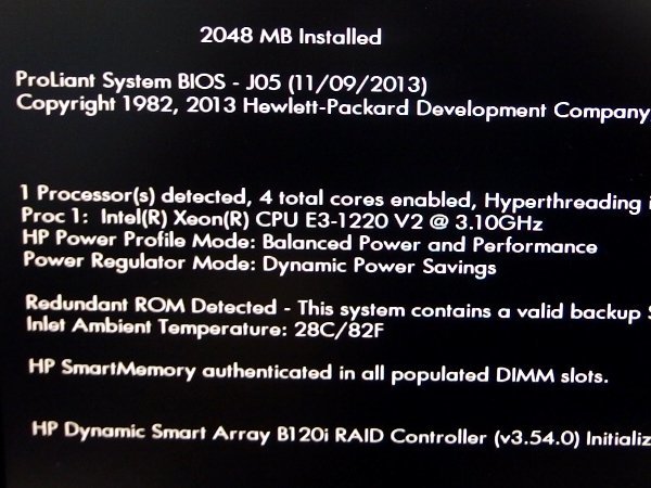 #0 HP ProLiant DL320e Gen8 Xeon E3-1220 V2 3.10GHz/ memory 2GB/HDD less /OS less /Setup start-up has confirmed 