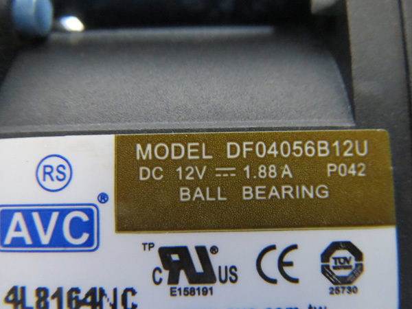 ＄AVC ファン MODEL DF04056B12U HP P/N：446633-001 HP SPARE P/N：457873-001 動作確認済み 6台セット【送料520円】_画像2