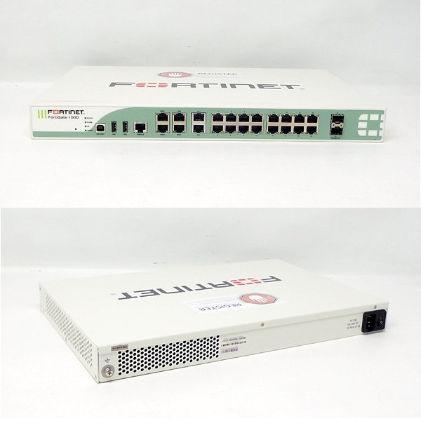 ＃Fortinet/フォーティネット FortiGate-100D (FG-100D) ファイアウォール 初期化済み No.5_画像2