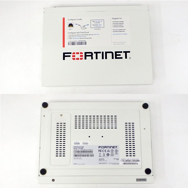 ＃Fortinet/フォーティネット Fortigate-60E (FG-60E) ファイアウォール 初期化済 ACアダプタ付属 No.11_画像3