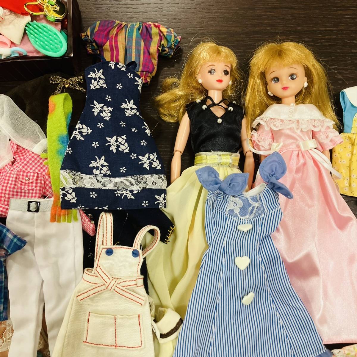 ♯5500★リカちゃん 人形 服 ワンピース 靴 バッグ 小物 玩具 女の子 着せ替え おもちゃ 子ども レトロ コレクション★現状保管品_画像6