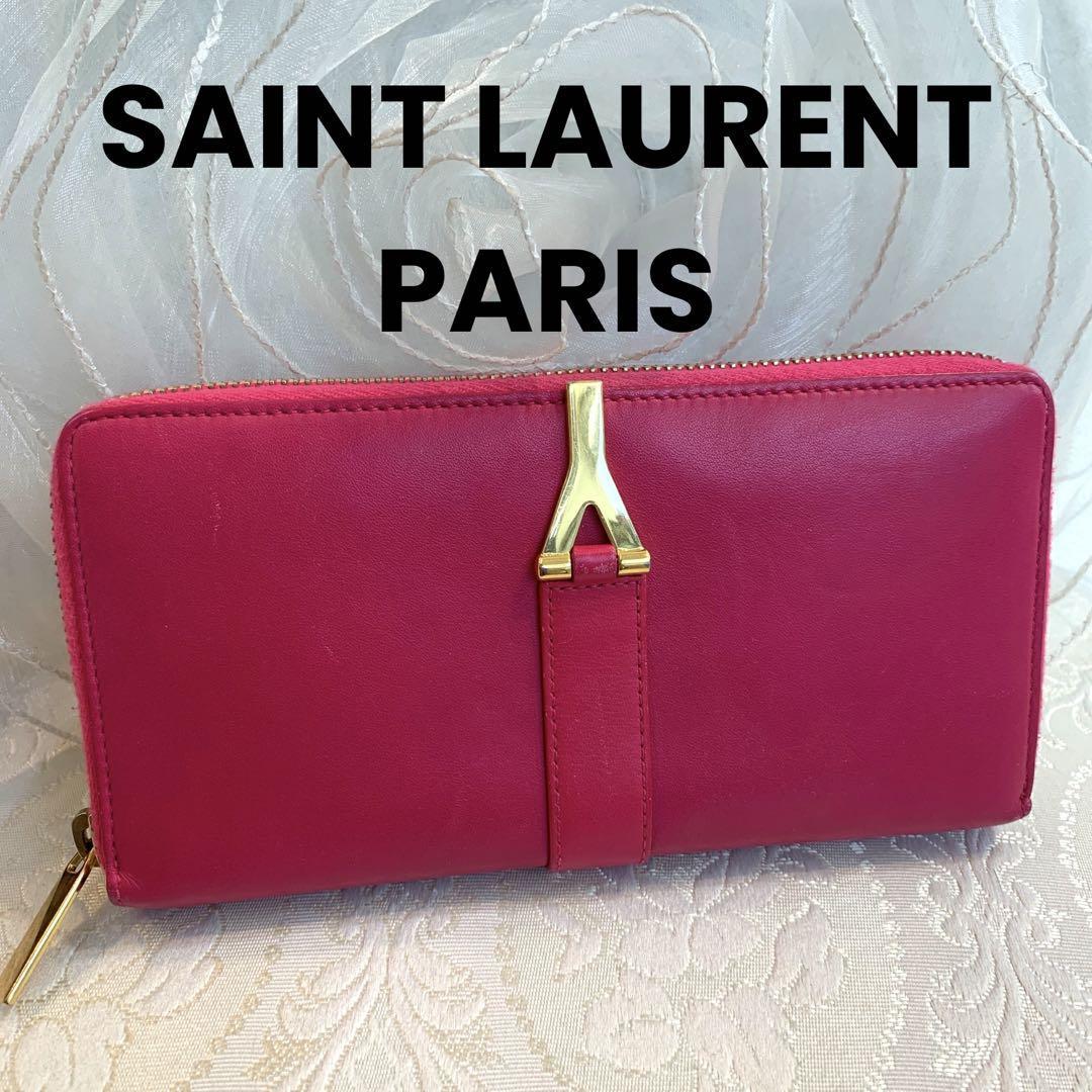 SAINT LAURENT PARIS Yライン ラウンドファスナー長財布 SAINT LAURENT PARIS Yライン ラウンドファスナー長財布