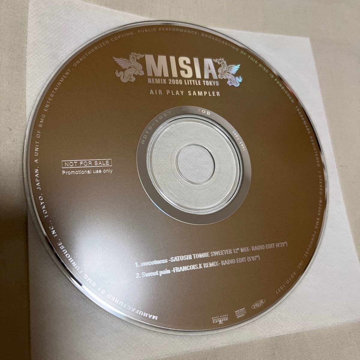CD MISIA　[ REMIX 2000 LITTLE TOKYO AIR PLAY SAMPLER ]_画像4