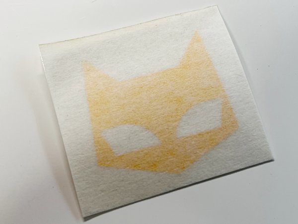 マーシャル ステッカー 黄色 / カッティング 猫マーク _画像3
