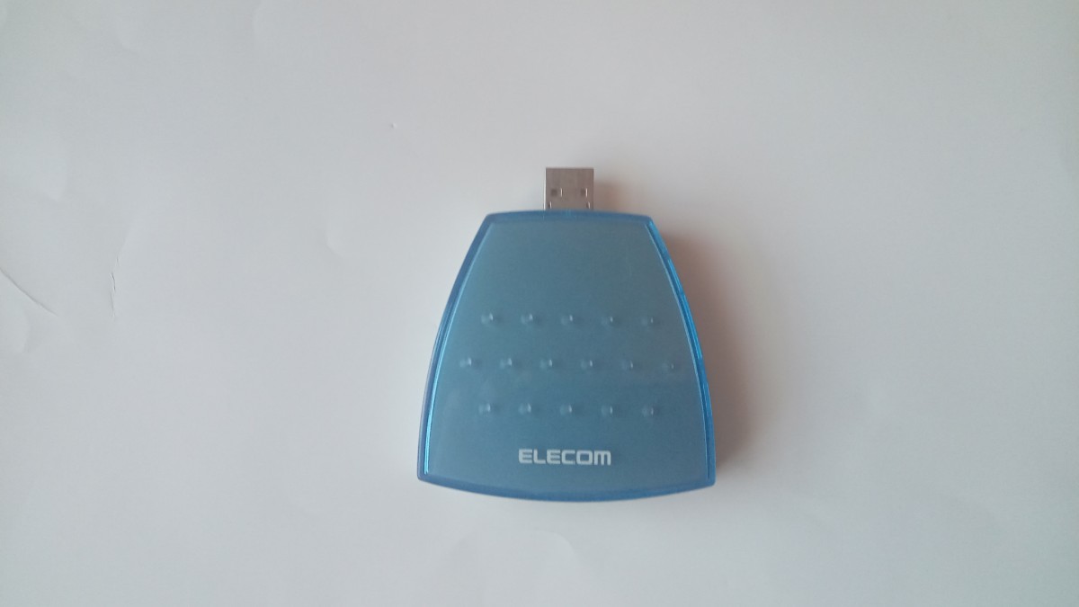 【中古】ELECOM スマートメディアリーダーライター USBタイプ MR-USM1SV 動作確認済み_画像1