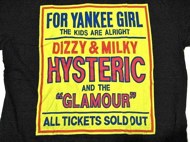 HYSTERIC GLAMOUR ヒステリックグラマー L 半袖Tシャツ Dizzy & Milky FOR YANKEE GIRL オゾンコミュニティ_画像2