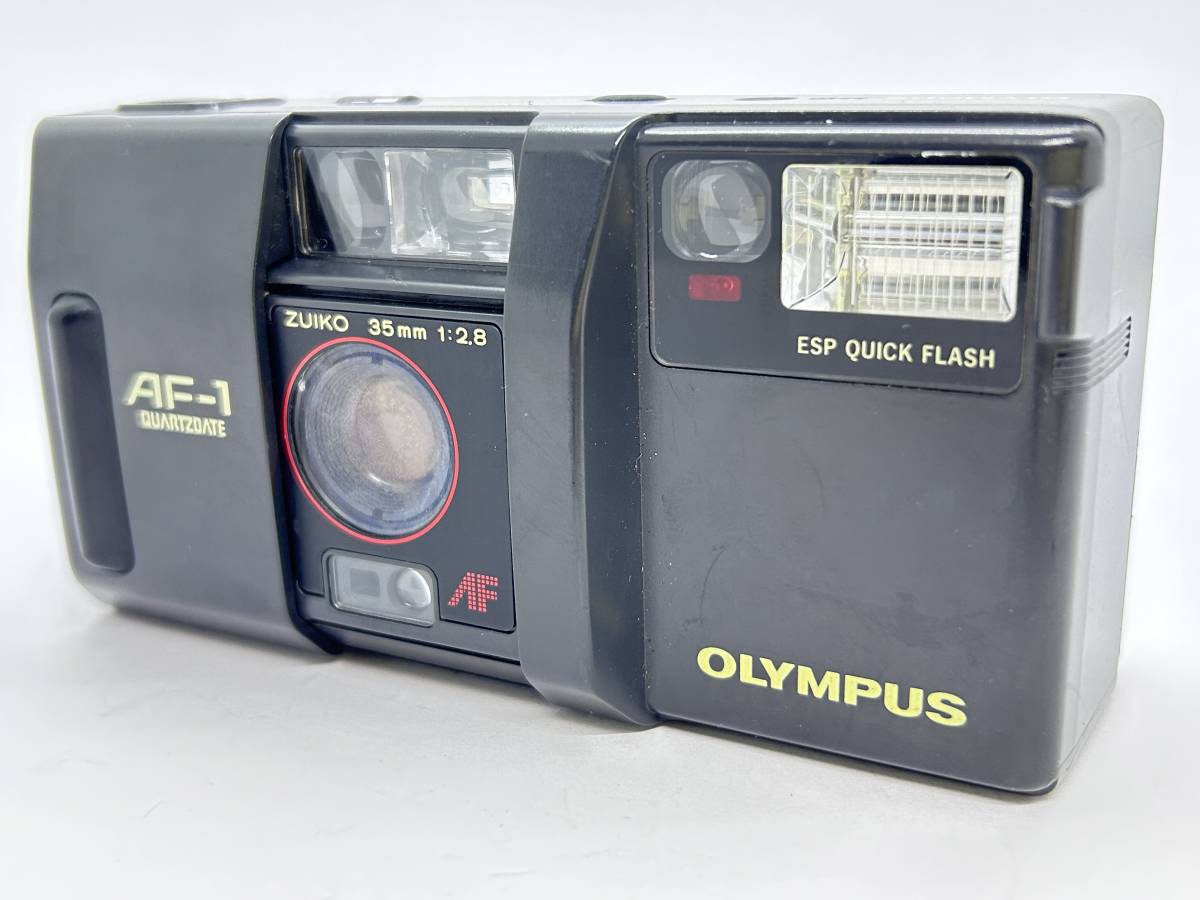 ★実用品★ OLYMPUS オリンパス AF-1 QUARTZ DATE シャッター フラッシュ 巻き上げ OK #962_画像1