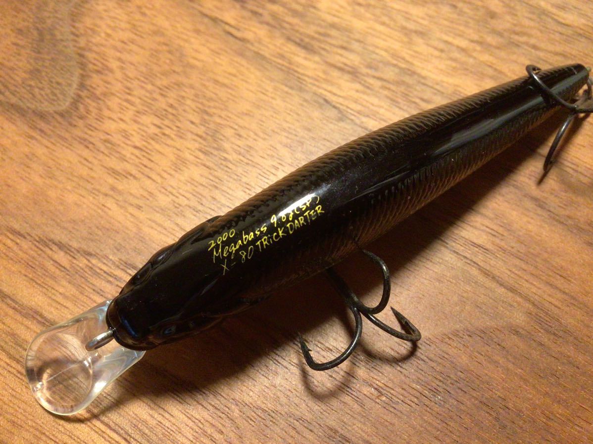 ★美品★Megabass メガバス X-80 Trick Darter X-80トリックダーター エックスハチマル トリックダーター GGデッドリーブラックシャッド_画像2