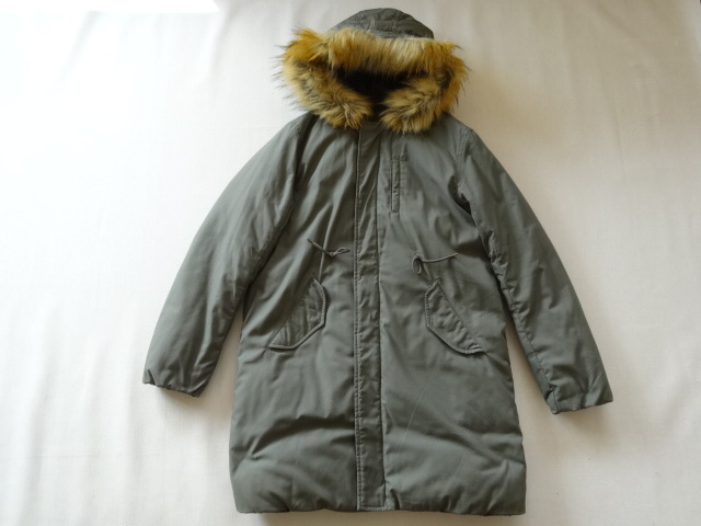 earth music & ecology アースミュージック＆エコロジー リバーシブル キルティングロングコート　モッズコート　ARMY COAT N3B_画像1