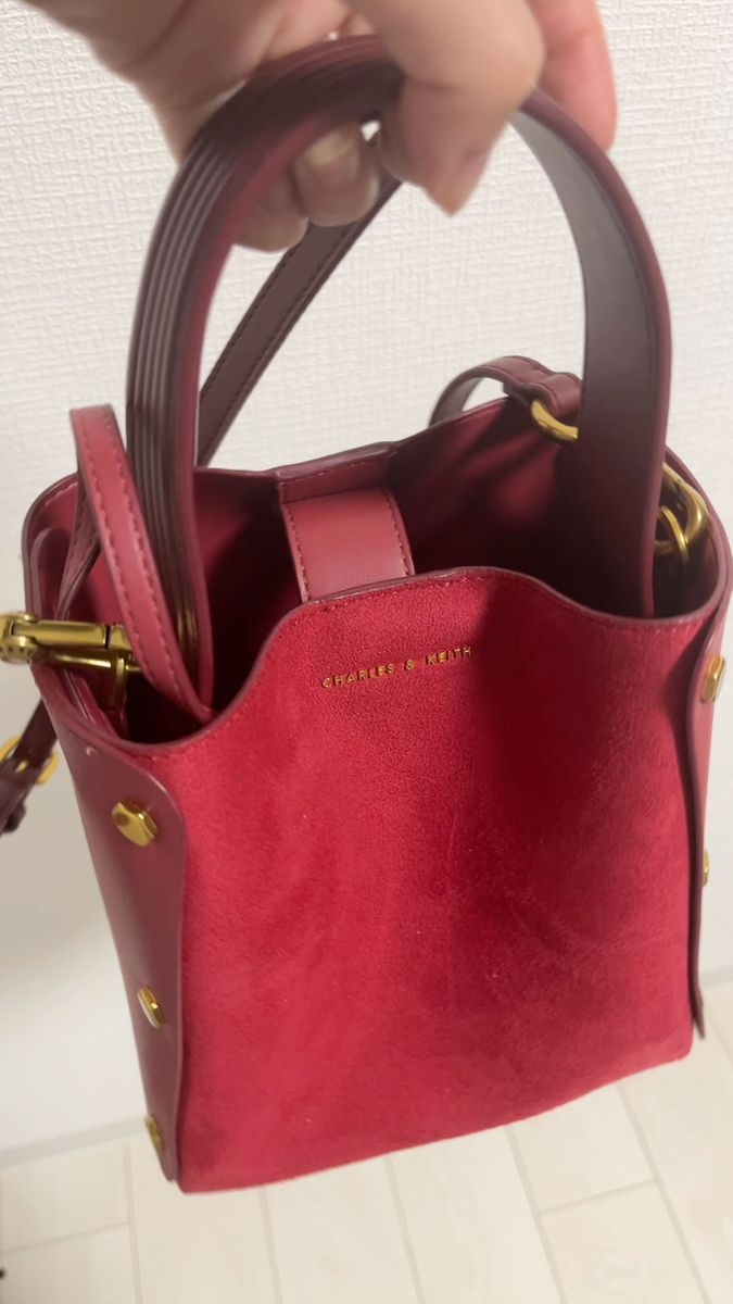 Charles & keithテクスチャードバケツバッグ (Rose)|Yahoo!フリマ