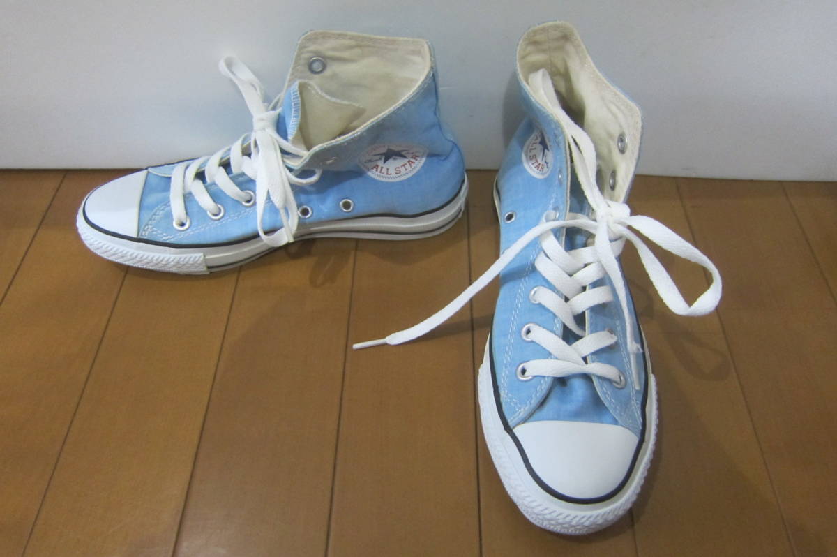 新品B品 CONVERSE コンバース ALL STAR オールスター 1401 HI ハイカットスニーカー 水色 23.5㎝ O2311B_画像1