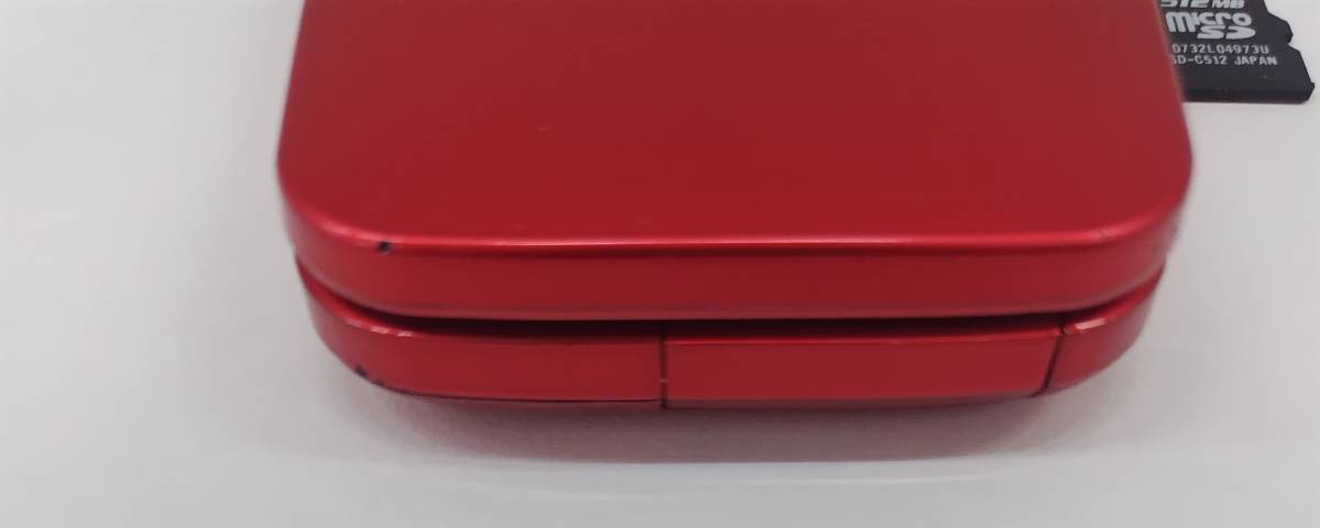 5914 softbank 001SH ソフトバンク ガラケー 携帯電話 初期化済み SDカード、バッテリー付 赤 _画像5