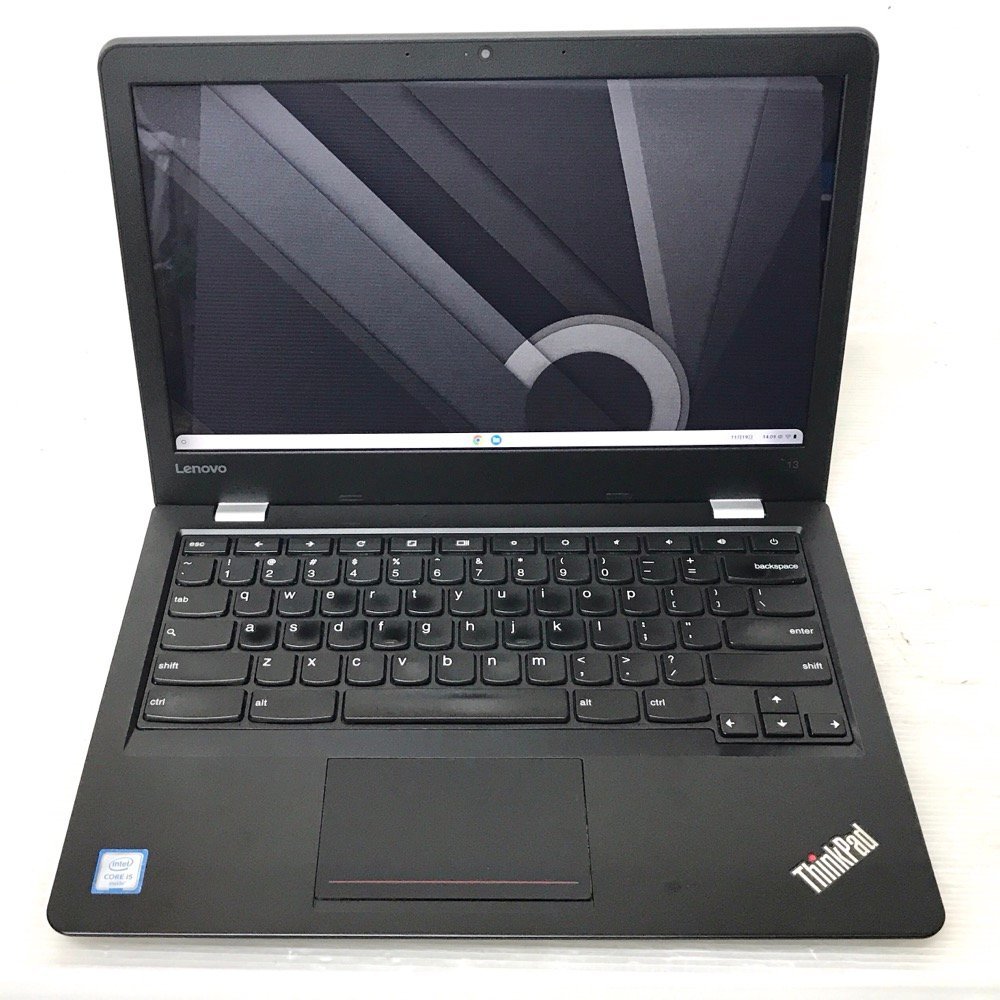 ●13.3型モバイル 快適メモリ Lenovo ThinkPad 13 Chromebook US配列 (Core i5-6300U 2.4GHz/8GB/32GB/Wi-Fi/Webカメラ/Chrome OS)
